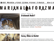 Tablet Screenshot of marjinalaforizma.com